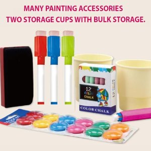 talented painter double faced drawing board pink (3)