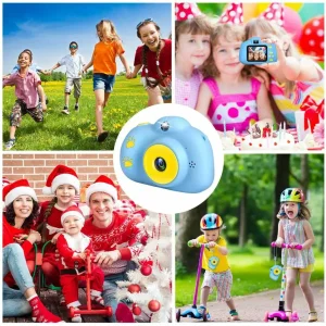 Seckton Upgrade Kids Selfie Camera, Christmas Birthday Gifts Blue