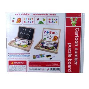 Cartoon Number Puzzle Board