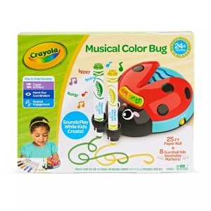 Crayola Musical Color Bug, Toddler Sensory Toy, Ladybug Toy for Kids, Arts & Crafts, for Toddlers, Ages 2, 3, 4