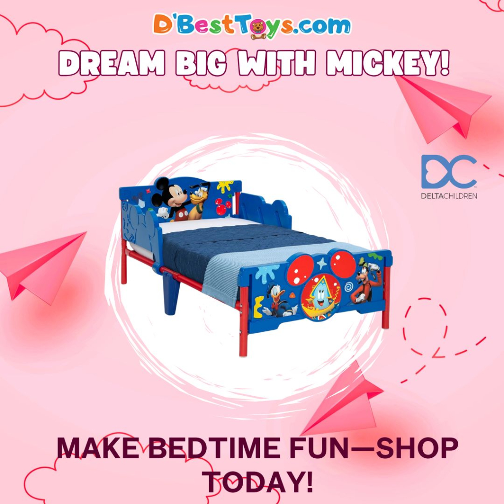 Delta Children Mickey Mouse 3D Toddler Bed
