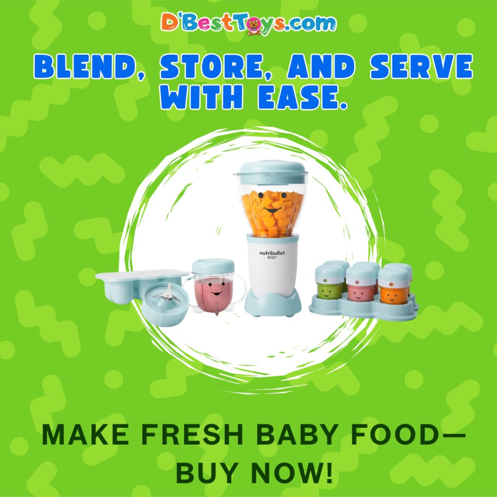 NutriBullet NBY-50100 Baby Complete Food-Making System, 32-Oz, White, Blue, Clear