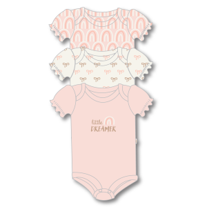 Petite L'amour 3PK Baby Girl Onesie