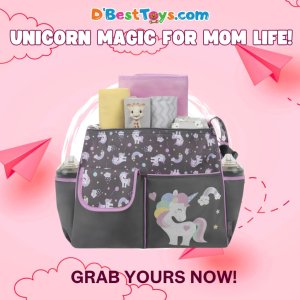 Baby Boom Happy Unicorn Duffle Diaper Bag