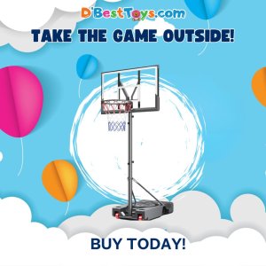 Basketball Hoop,Portable Basketball Hoop System for Outdoor, Adjustable Height 5.7-10ft 45in Backboard Basketball Goal for Kids Teen and Adult
