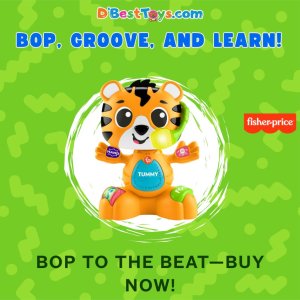 Fisher-Price Baby Learning Toy Link Squad Bop & Groove Tiger