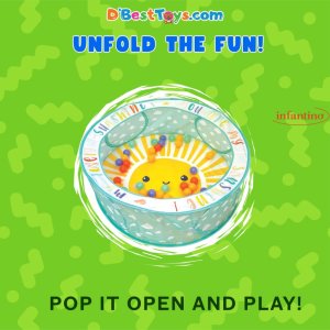 Infantino Pop-Up Ball Pit – 50 Colorful Balls
