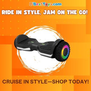 Jetson Self Balancing Hoverboard with Built in Bluetooth Speaker | Includes All Terrain Tires | LED Lights