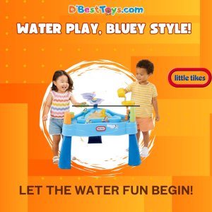 Little Tikes Bluey Water Table with 6 Accessories, Bluey Active Play, for Boys and Girls Ages 1-6 Years