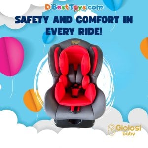 GioiosiBaby 2-in-1 Car Seat (Dark Grey + Red)- Scarlet