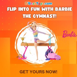 Barbie Careers Playset, Gymnastics Set with Blonde Gymnast Fashion Doll