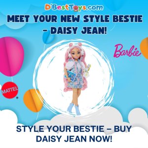 Barbie Dream Besties Doll and Accessories, Daisy Jean Posable Fashion Doll