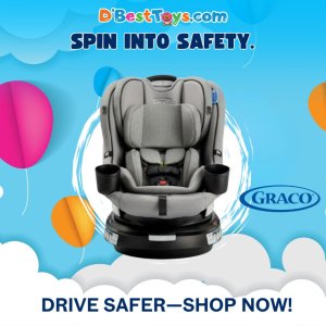 Graco EasyTurn™ 360 2-in-1 Rotating Convertible Car Seat, Solae