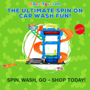 Hot Wheels City Tunnel Twist Car Wash & Color Shifters Vehicle