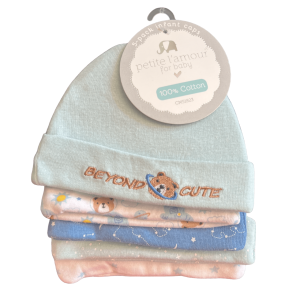 Petite L'amour 5 Pack Babyboy Hats