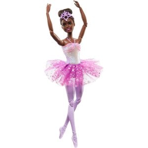 Barbie Dreamtopia Twinkle Lights Ballerina Doll with Brunette Hair