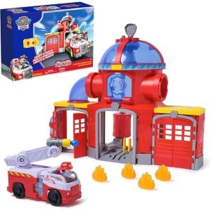 Paw Patrol Fire Rescue Command Center with Marshall Figure, Rescue Fire Truck