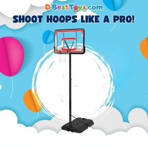 Lifetime Portable Basketball Hoop, Adjustable Height 7.5-10 Ft, 44 Inch Shatterproof Fusion Backboard, Base with Wheels