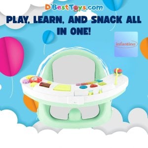 Infantino Music & Lights 3-in-1 Discovery Seat and Booster Mint