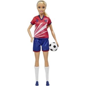 Barbie Soccer Doll, Blonde #9 Uniform
