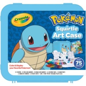 Crayola Pokémon Squirtle Coloring Art Case (71+ pcs), Kids Art Set
