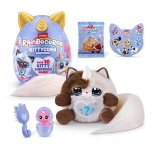 Kittycorn Surprise Series 3 (Maine) by ZURU, Plush Toy, Collectible Plush Stuffed Animal, Slime, Surprise Eggs for Girls