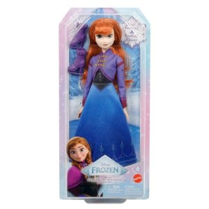 Mattel Disney Frozen Anna Fashion Doll & Accessories, Ice-Skating Look with Removable Dress & Skates Plus 1 Pair of Shoes, Inspired by Frozen: Winter Festival