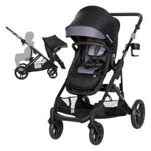 Morph Single To Double Modular Stroller Travel System - Dash Black