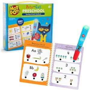 Hot Dots Pete The Cat Preschool Reading & Math