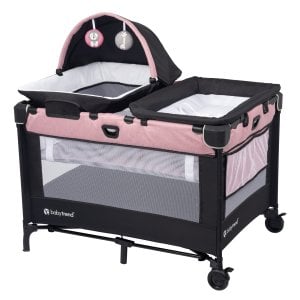 Nursery Den Playard with Snooze Pod & Flip Over Changer - Stellar Pink