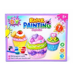 Plaster Painting Cupcake