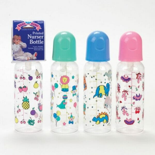 9 oz. printed nurser bottle bpa free1