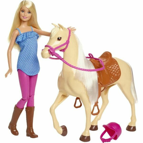 barbie doll with horse