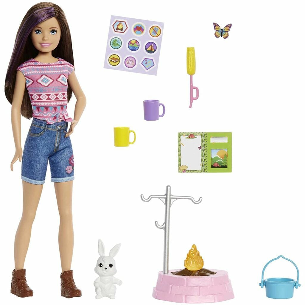 barbie it takes two camping playsetblack