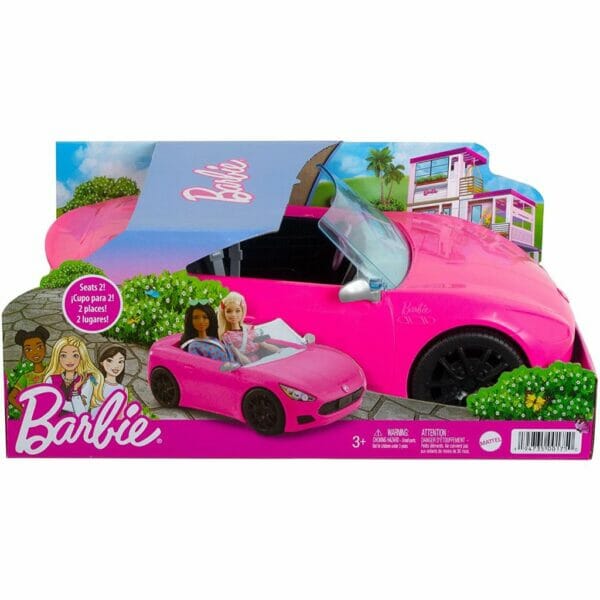 barbie pink convertible 2 seater vehicle4