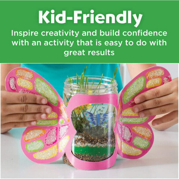 creativity for kids sparkle n glow butterfly terrarium (1)