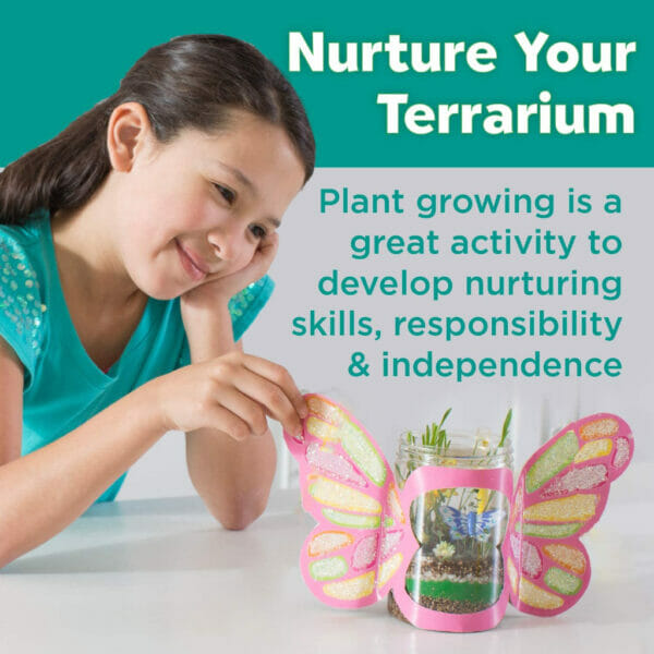 creativity for kids sparkle n glow butterfly terrarium (3)
