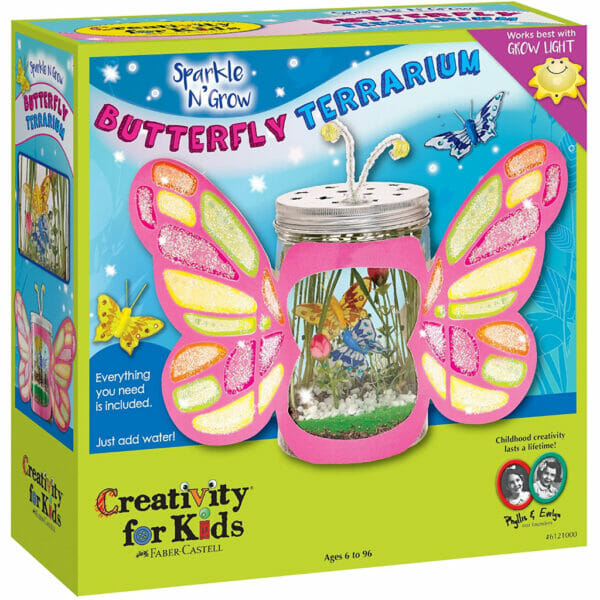 creativity for kids sparkle n glow butterfly terrarium (7)