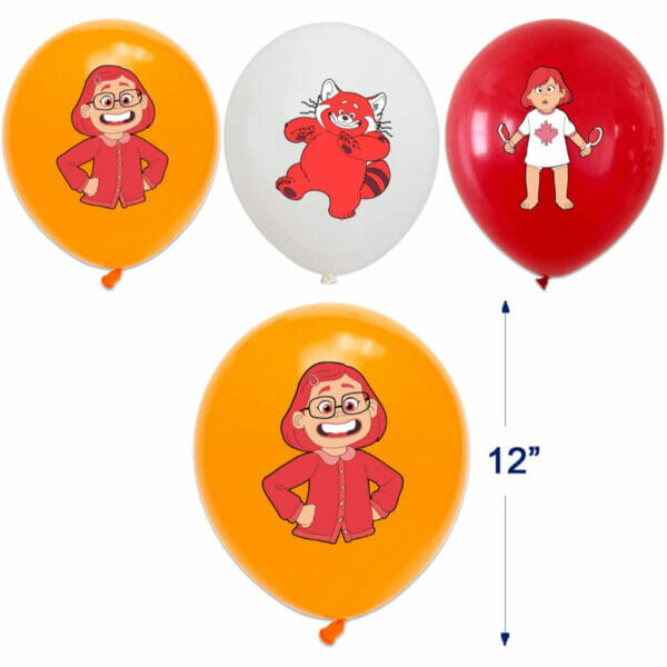cute red panda birthday party supplies party decorations cute cartoon theme party set (1)