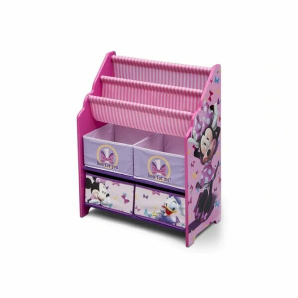 delta children minnie mouse book & toy organizer1