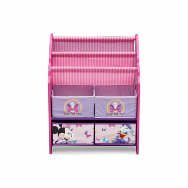 delta children minnie mouse book & toy organizer2