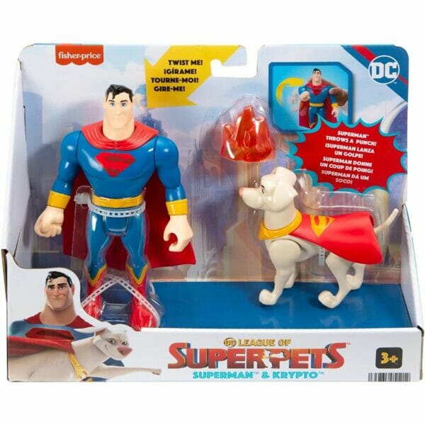 fisher price dc league of super pets superman & krypto5