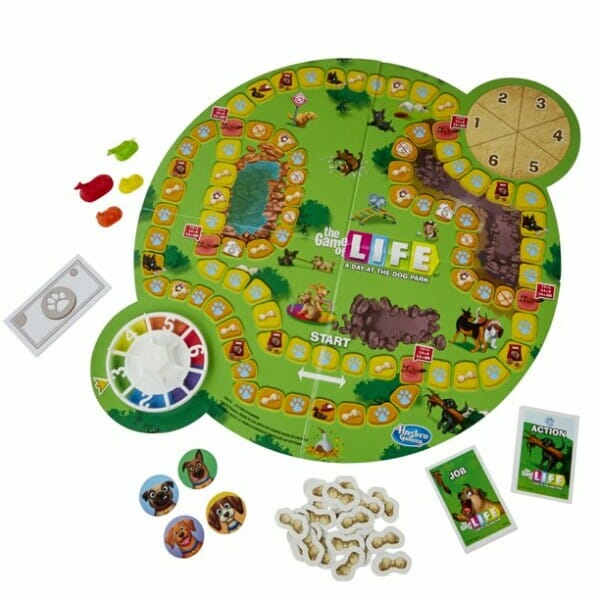 game of life a day at the dog park board game 2