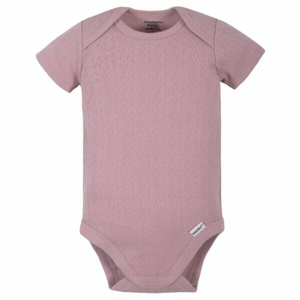gerber 3 pack organic baby girls wild flower short sleeve onesies2