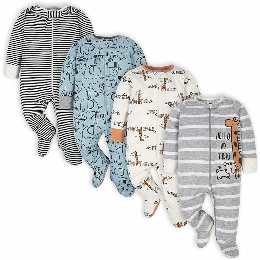 gerber 4 pack baby boys jungle sleep 'n plays