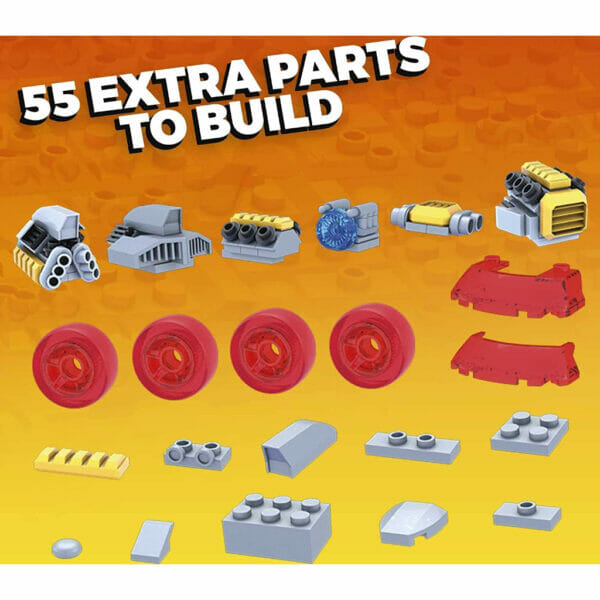 hot wheels mega construx car customizer construction set rally cat, dawgzilla, night shifter