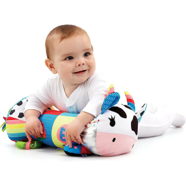 just play early learning centre blossom farm martha moo tummy time roller (1)