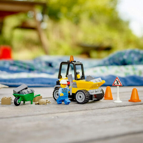 lego city roadwork truck 60284 toy building kit (58 pieces) (2)