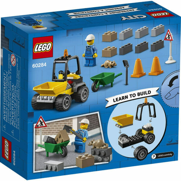 lego city roadwork truck 60284 toy building kit (58 pieces) (3)