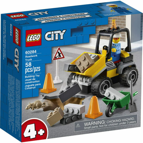 lego city roadwork truck 60284 toy building kit (58 pieces) (6)